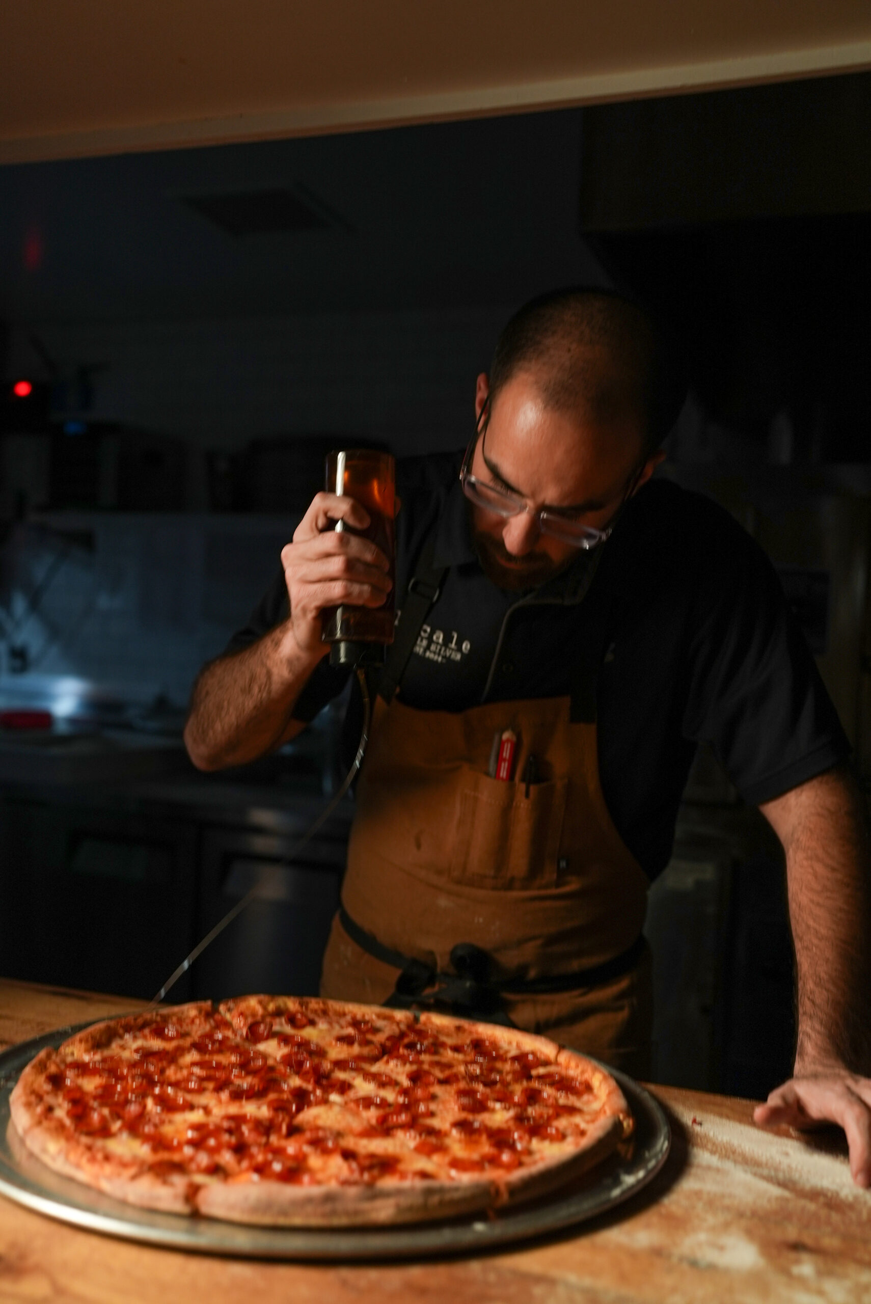 Giuseppe Making Delicious Pizza