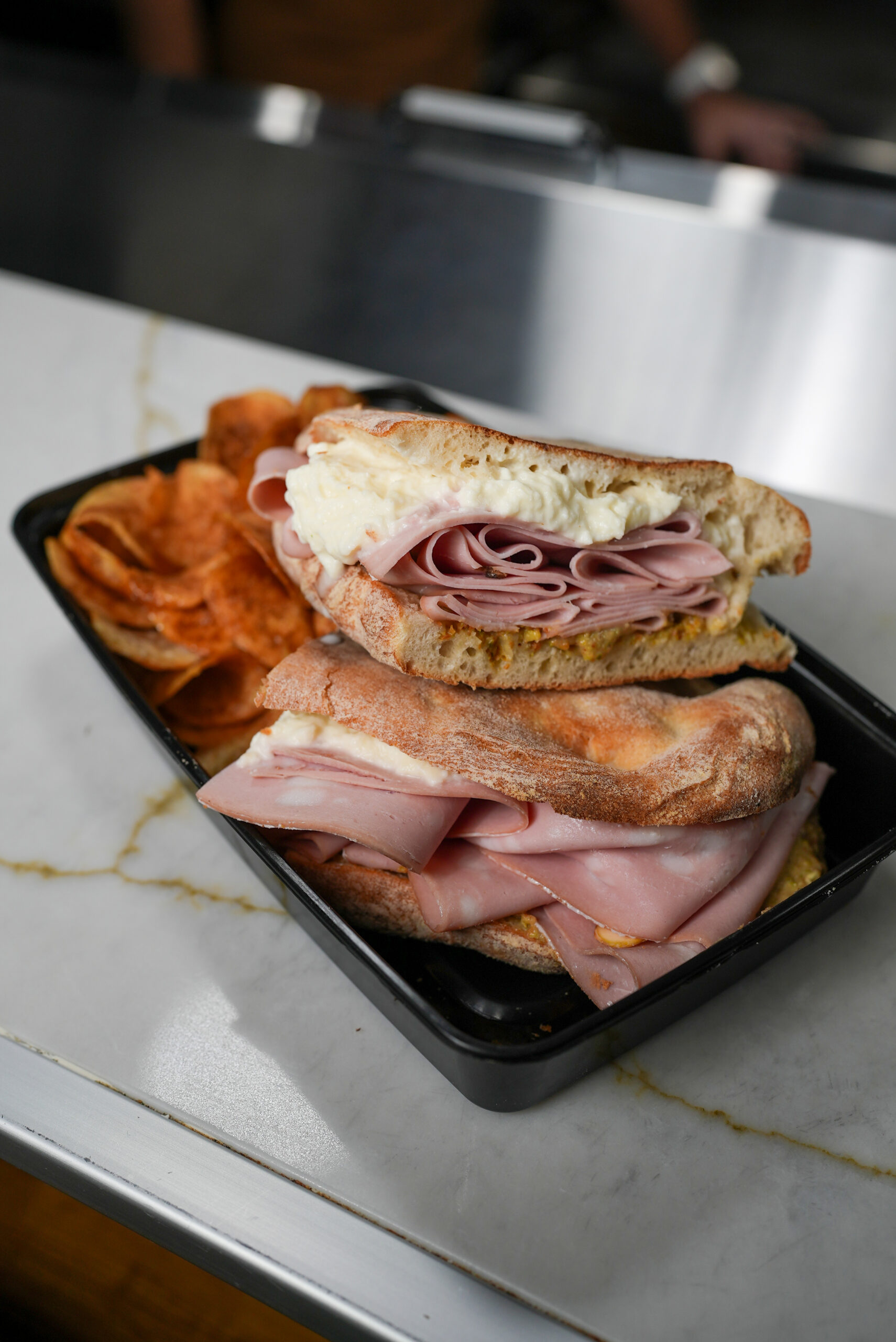 Panuozzo sandwich from Locale Pizzeria & Market